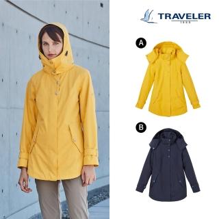 【TRAVELER 旅行者】女款Gore-Tex 中長版防水外套 222TR104(GORE TEX/防水外套)