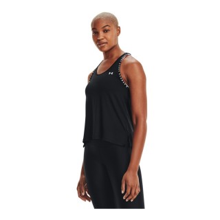 【UNDER ARMOUR】Knockout背心T-Shirt 女款 背心上衣 黑色(1351596-001)
