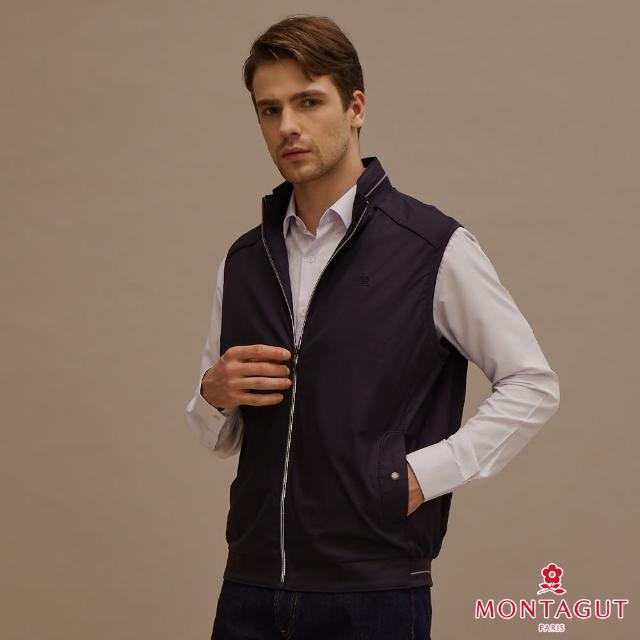 【MONTAGUT 夢特嬌】商務休閒鋪棉背心(W2401-69深藍)