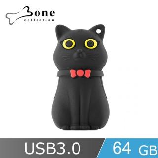 【Bone 蹦克】喵喵貓隨身碟USB3.0 - 64GB(造型隨身碟 高速傳輸 快閃記憶體記憶體)