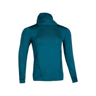 【UNDER ARMOUR】CG Reactor Balaclava慢跑連帽長袖上衣 深藍綠 女款 連帽上衣 亞熱帶綠(1298158-716)