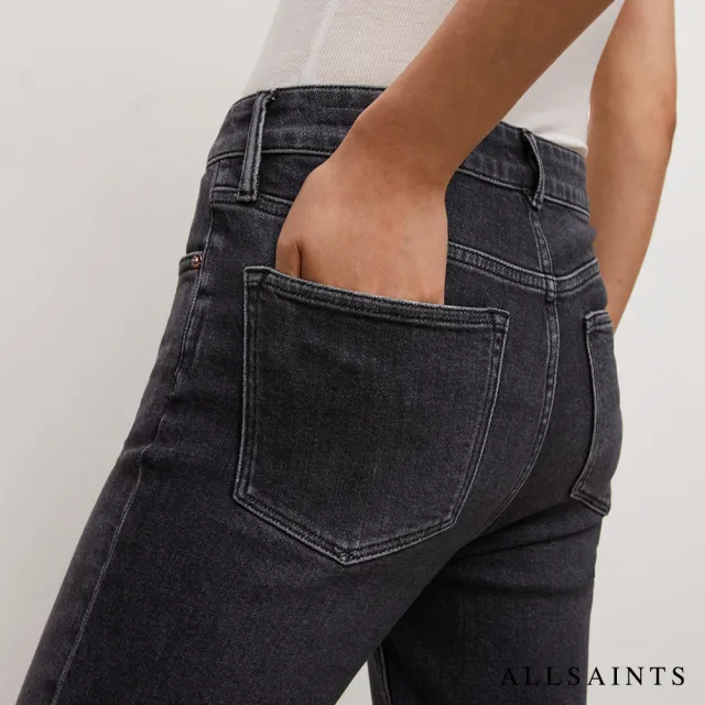 【ALLSAINTS】IMOGEN 俐落彈力破壞中腰緊身牛仔褲(緊身版型)