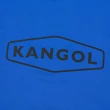 【KANGOL】長袖 大學T 寶藍 黑框英文 LOGO條紋 鬆緊 中性(6255100282)