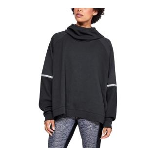 【UNDER ARMOUR】連帽套頭衫 女款 連帽上衣 黑色(1328226-001)