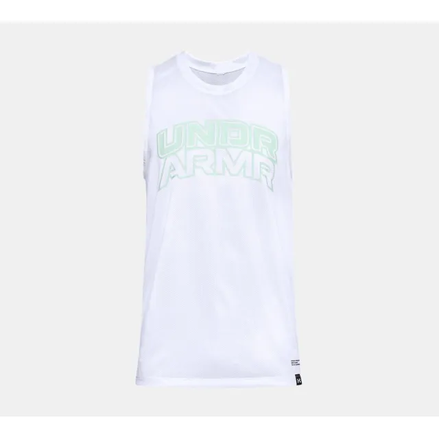 【UNDER ARMOUR】Futures背心T-Shirt 男款 籃球背心 白色(1356869-100)