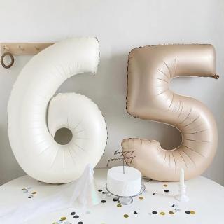 韓系ins風40吋大數字氣球1個(生日 派對 求婚告白 紀念日 畢業季 跨年 氣球)