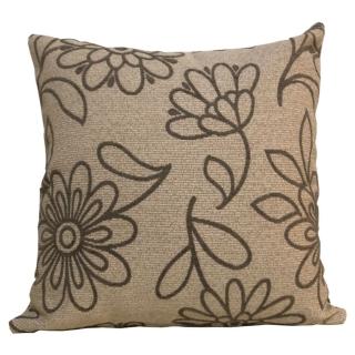 【宜欣居傢飾】太陽花語-沙發絨布抱枕-麻/灰50*50cm*2入(靠枕、腰枕、午安枕、沙發絨布抱枕*YX10414-1)