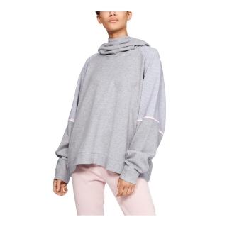 【UNDER ARMOUR】連帽套頭衫 女款 連帽上衣 灰色(1328226-035)