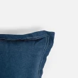 【HOLA】素色舒綿雙針抱枕50X50CM-靛藍