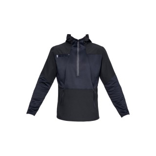 【UNDER ARMOUR】連帽套頭衫 男款 連帽上衣 黑色(1320952-001)