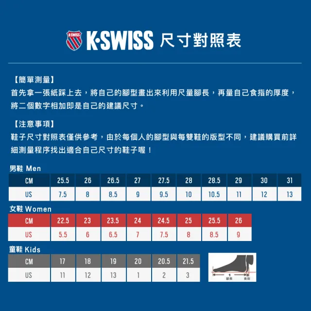【K-SWISS】防水老爹鞋 Eadall WP-男-白/藍/紅(06781-112)