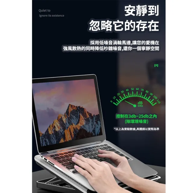【ROYAL LIFE】鋁合金輕量多段筆電散熱器(6段調節 筆電散熱 筆電散熱架 筆電支架)