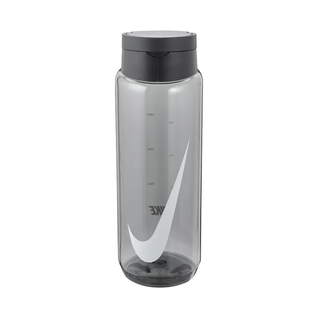 【NIKE 耐吉】水壺 登山 運動 單車 旋蓋式水壺 TR RECHARGE 24OZ 黑 N100431707224
