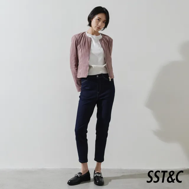 【SST&C 最後５５折】女士麂皮圓領外套-多色任選