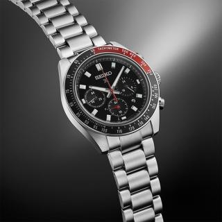 【SEIKO 精工】PROSPEX SPEEDTIMER 熊貓三眼太陽能計時錶-41.4mm 父親節 (V192-0AH0D SSC915P1)