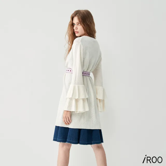 【iROO】開襟針織外套