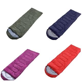【May Shop】信封式連帽可當被子保暖輕量睡袋(含收納袋)