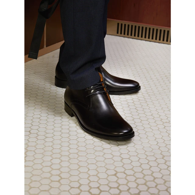 【PEDRO】Oscar綁帶短靴-黑/深咖啡色(小CK高端品牌)