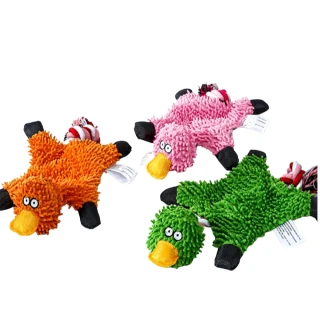 【May Shop】2入組 拖把絨寵物玩具狗狗玩具寵物毛絨玩具(寵物玩具 發聲玩具)