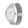 【COACH】時尚米蘭水鑽腕錶/手環2件組-銀色