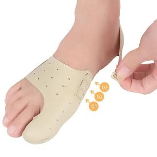 【DAYOU】los1375薄款透氣日夜用大腳拇指腳趾器拇趾皮革矯正帶男女通用透氣輕盈(大友)