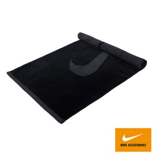 【NIKE 耐吉】運動毛巾 純棉 60x120cm 黑 N1001929046