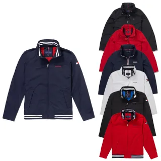 【Tommy Hilfiger】TOMMY 經典刺繡LOGO可收納保暖防風防潑水風衣外套-男女款-多色組合 上衣(平輸品)