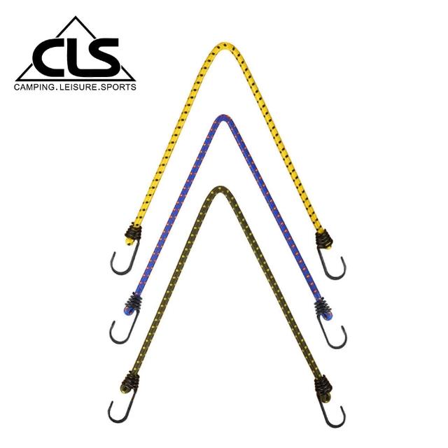 【CLS 韓國】8mm戶外多功能雙勾固定繩/帳篷拉繩/露營繩/行李繩/彈力繩/機車綑綁繩/曬衣繩/營繩(超值三入組)