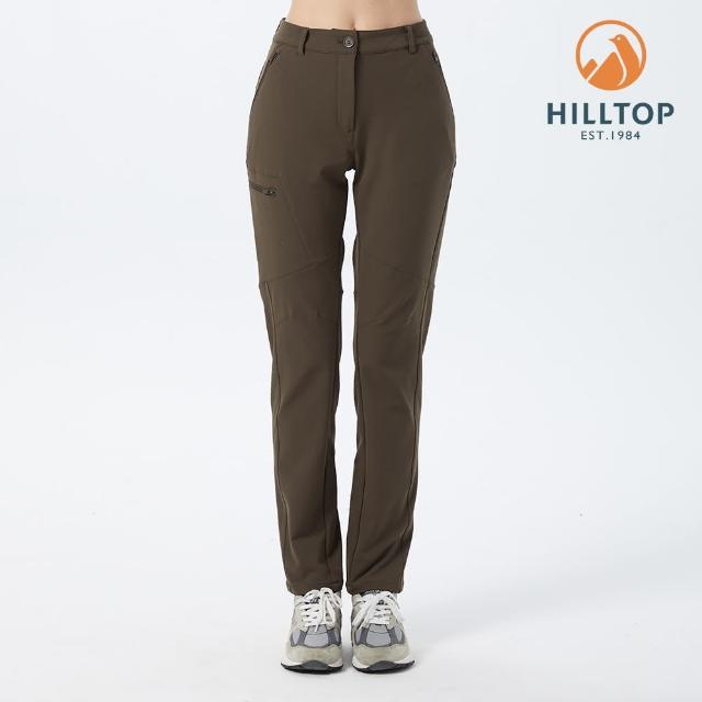 【Hilltop 山頂鳥】Expedition Lightweight 女款輕量超潑水彈性保暖長褲 PH31XFN5 褐