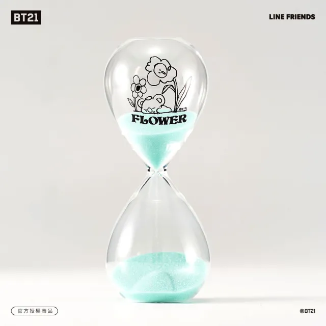 【CarryPlus】BT21花漾10分鐘沙漏計時器-KOYA_淺藍色(LINE FRIENDS官方授權)