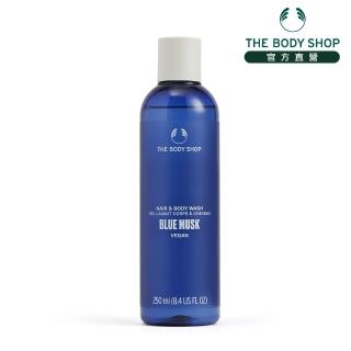 【THE BODY SHOP 美體小舖】湛藍麝香頭髮&身體清潔露(250ML/香氛沐浴乳)