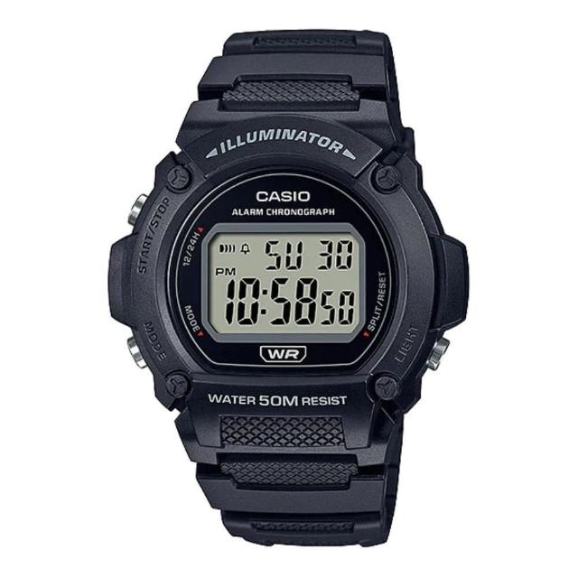 【CASIO 卡西歐】休閒運動電子錶(W-219H-1AV)