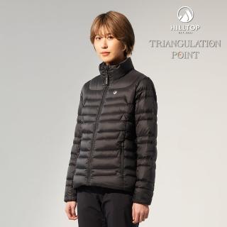 【Hilltop 山頂鳥】Cross-Functional 女款立領保暖蓄熱羽絨外套 PF22XF12 黑