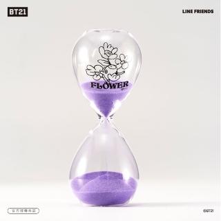 【CarryPlus】BT21花漾10分鐘沙漏計時器-MANG 紫色(LINE FRIENDS官方授權)