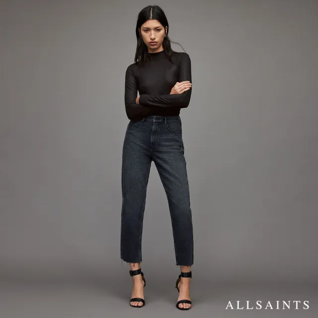 【ALLSAINTS】FRANCESCO RINA 俐落滑順高領上衣 WM298V(貼身版型)