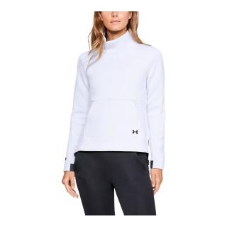 【UNDER ARMOUR】Move長袖套頭衫 女款 長袖上衣 白色(1324686-100)