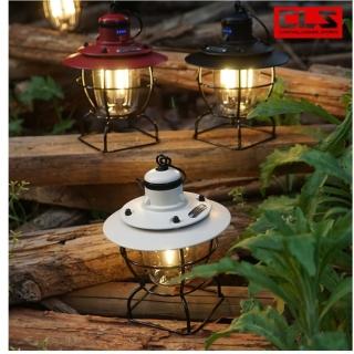 【May Shop】戶外露營燈LED手提燈野營復古小馬燈營地裝飾氛圍吊燈(暖光白光 高亮度)