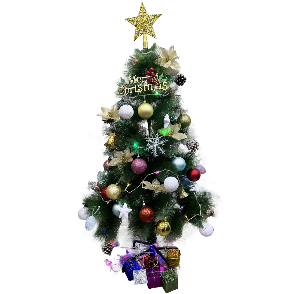 【WE CHAMP】美麗溫馨聖誕樹組-120CM(聖誕樹 聖誕裝飾 聖誕 居家擺飾 多種組合)