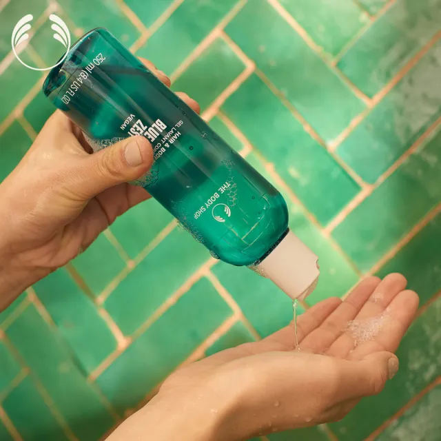 【THE BODY SHOP 美體小舖】漾綠麝香頭髮&身體清潔露-250ML(沐浴乳/香氛沐浴)