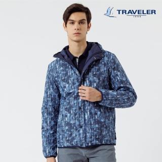 【TRAVELER 旅行者】男款雙機能防水Primaloft鋪棉外套_222TR115(GORE TEX/防水外套)