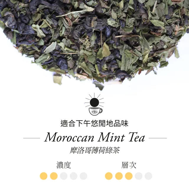 【TWG Tea】迷你茶罐雙入組 摩洛哥薄荷綠茶 20gx2罐(Moroccan Mint Tea;綠茶)