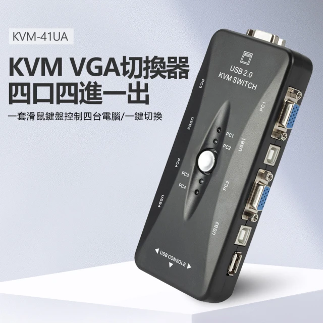 KVM-41UA KVM VGA切換器