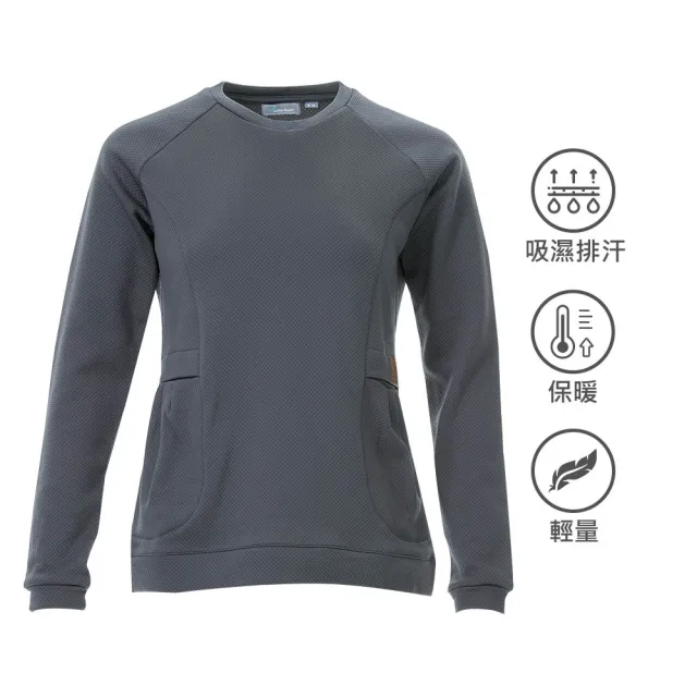 【Weather Report】公主線圓領中層衣-女款 / 深灰(WM4201-03)