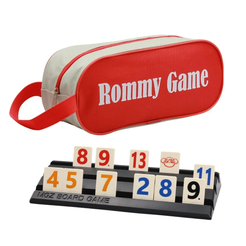 【漫格子】Rommy 數字遊戲 以色列麻將 袋裝大牌大字2-4人(數字遊戲 益智桌遊 以色列麻將)