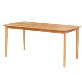 【NITORI 宜得利家居】◎實木餐桌 ALNUS DF 150 LBR(實木餐桌 ALNUS DF 餐桌)