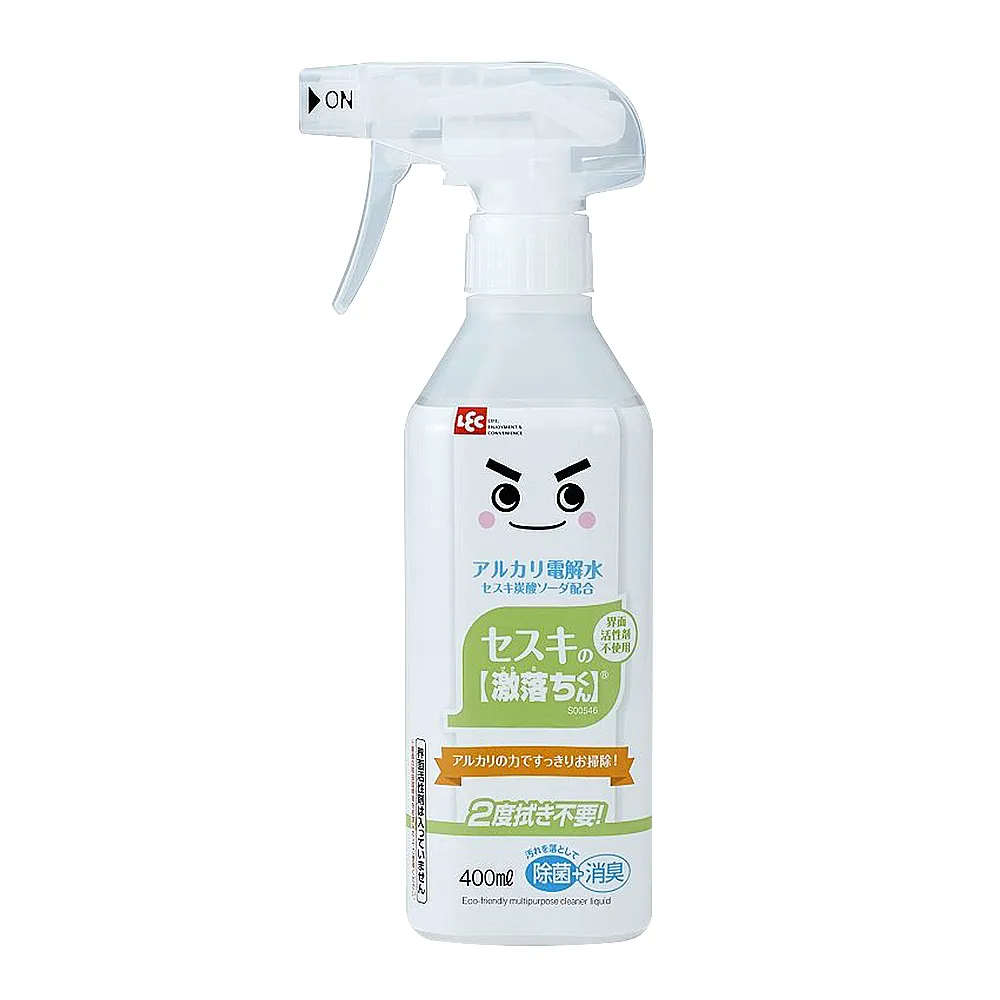 【日本 LEC】激落君 倍半碳酸鹼性電解水 家用清潔劑 400ml