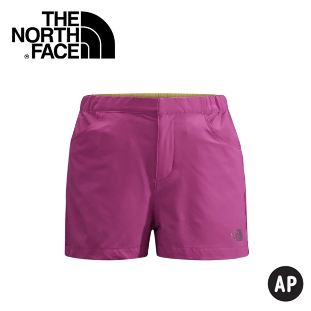 【The North Face】女 SCafe 短褲 《覆盆子玫瑰》短褲/休閒短褲/ NF00CZR4(悠遊山水)