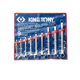 【KING TONY 金統立】專業級工具 9支組梅花板手 8~26mm(KT1609MR)
