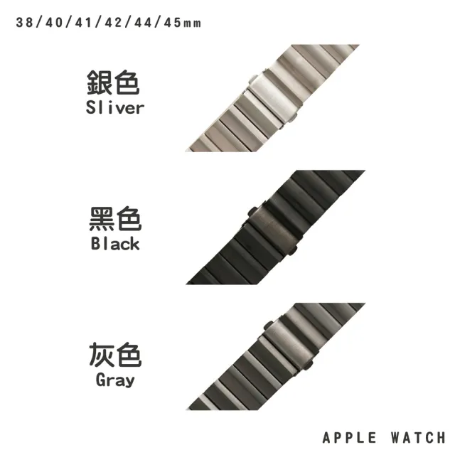 【蘋果庫Apple Cool】Apple watch Ultra/8/7/SE2/6/SE/5/4 梯形切面鈦錶帶(鈦金屬/梯形鈦錶帶)