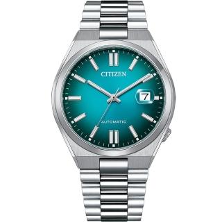 【CITIZEN 星辰】Mechanical系列 經典 漸層藍機械錶 男錶 手錶 禮物 推薦(NJ0151-88X/40mm)